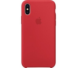Apple iPhone X Silicone Back Cover Rood
