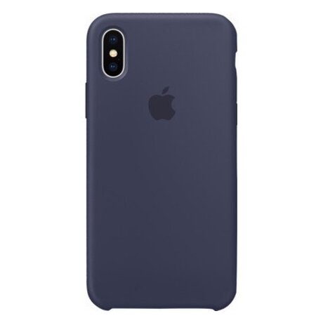Apple iPhone X Silicone Back Cover Donkerblauw