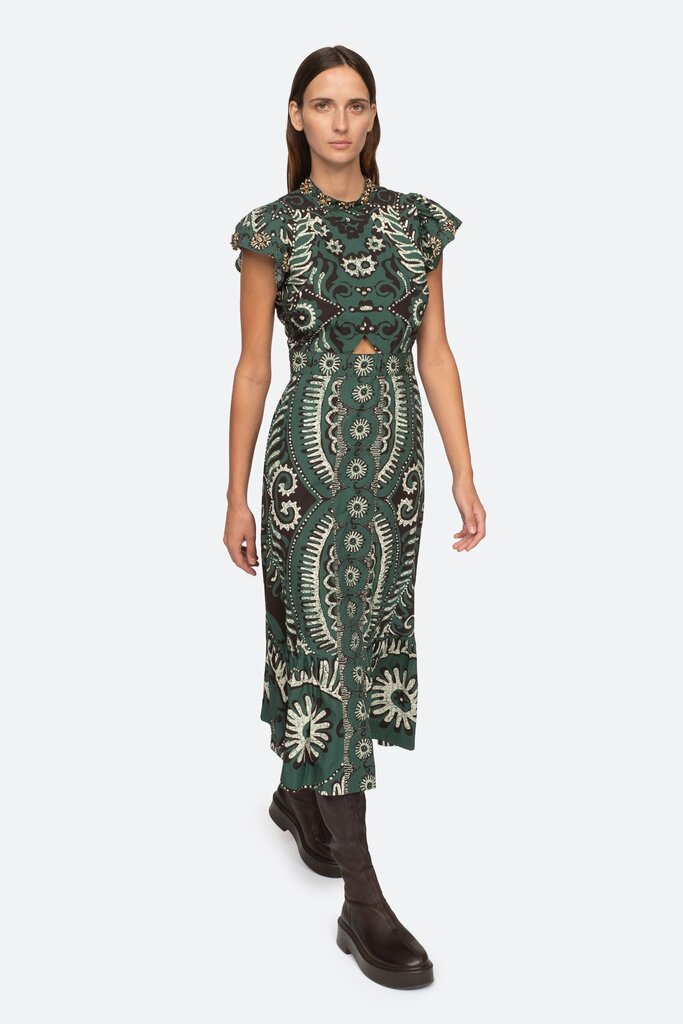 Sea new york Printed Cut Out Dress