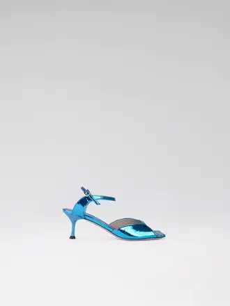 Blue Low Heels