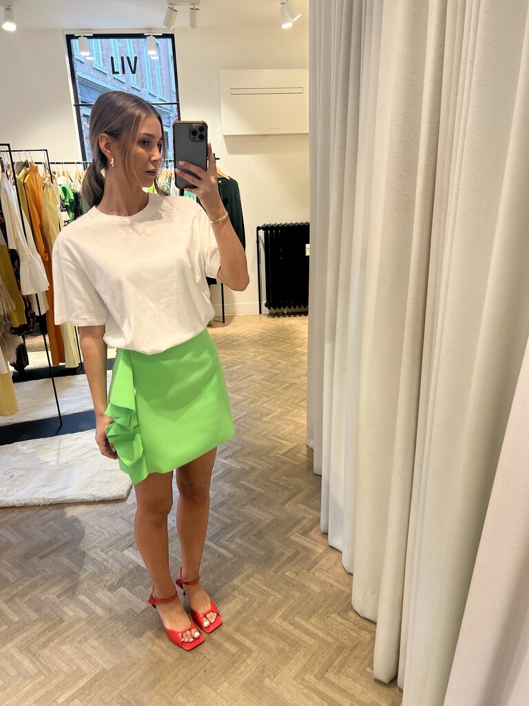 MSGM Fluo Green Skirt