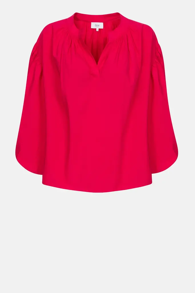 Pink Poplin Top