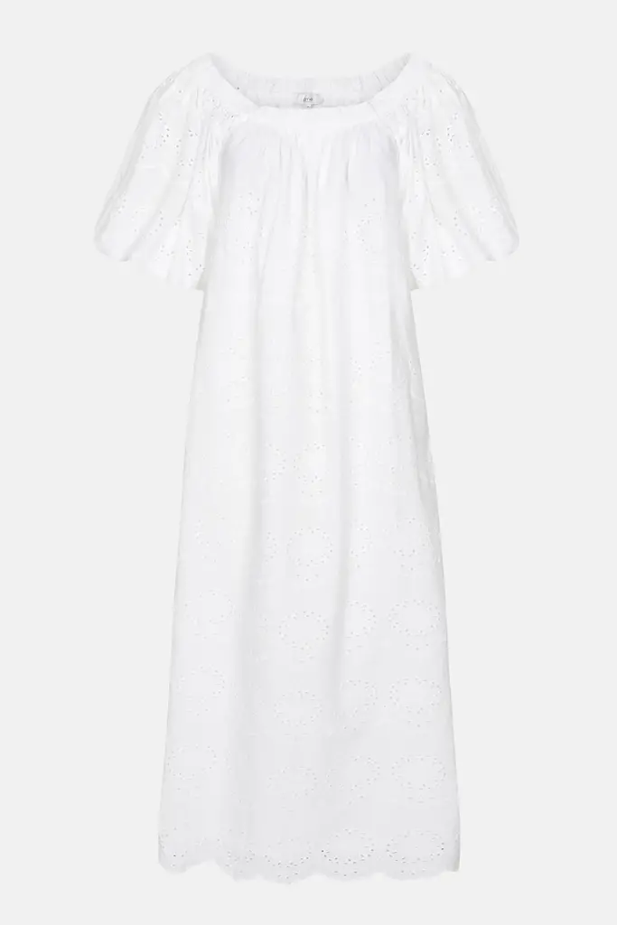 White Off-shoulder Dress