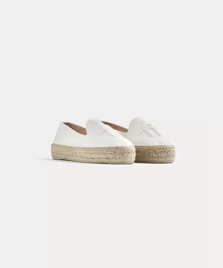 Canvas Slip on Espadrillas with Logo