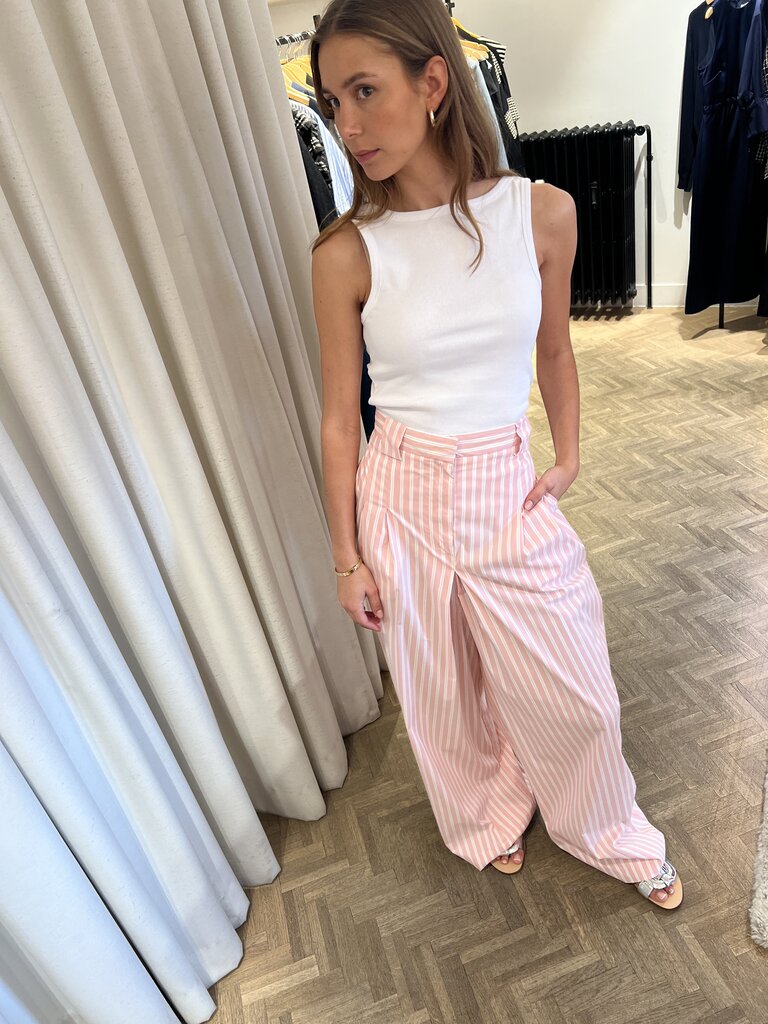 semi couture Striped Pink Trousers