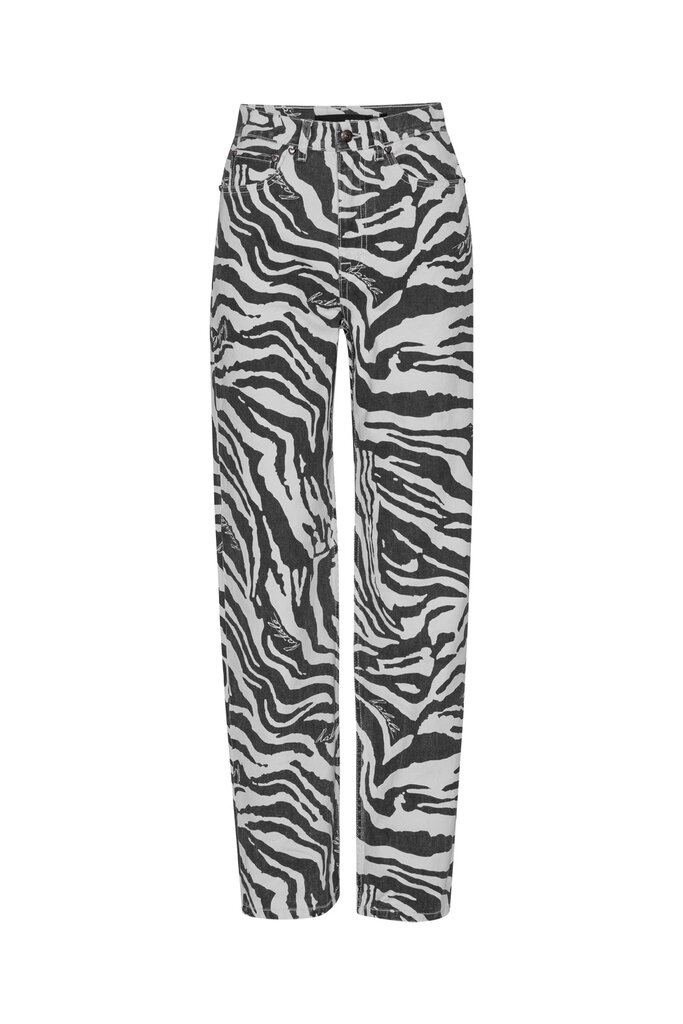 Rotate Printed Straight Jeans