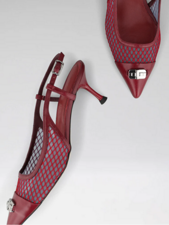 Bordo mesh slingbacks