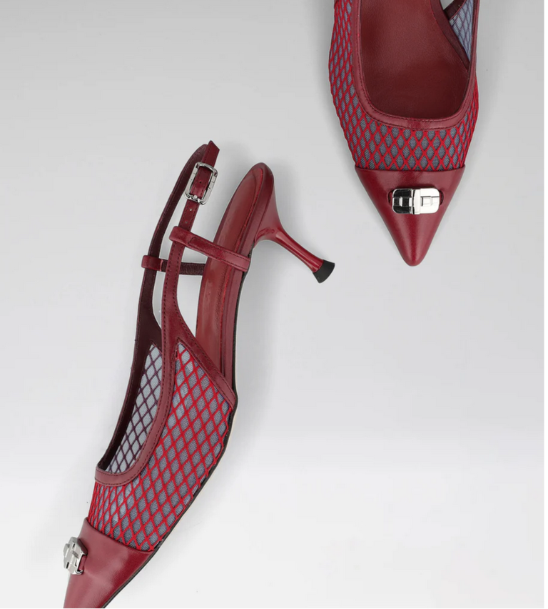 Bordo mesh slingbacks