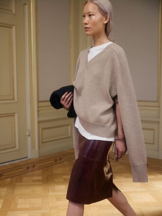 Rohe Snake leather skirt