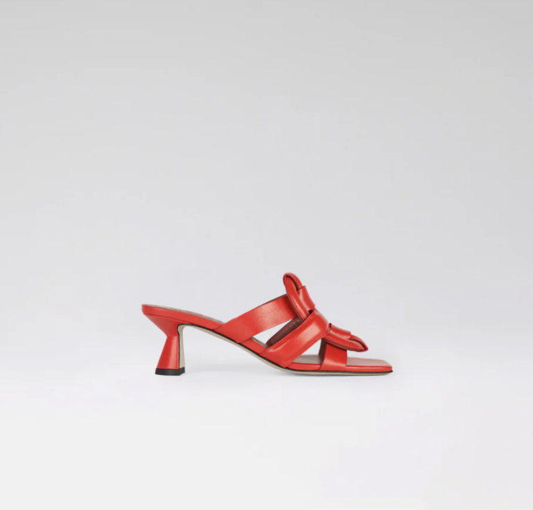 Red Mid Heels