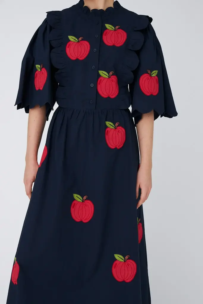Stella Nova Embroidered Cotton Midi Dress