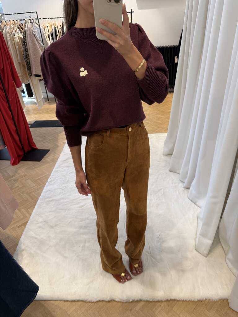 Burgundy knit