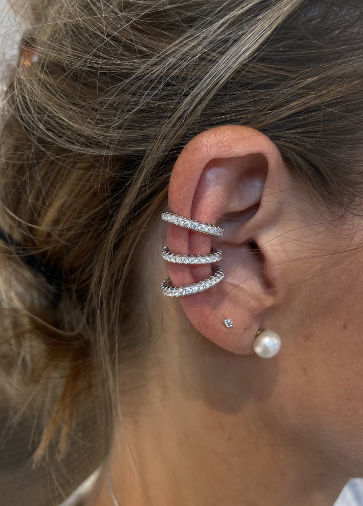 Billion Avenue Trio diamond earcuff