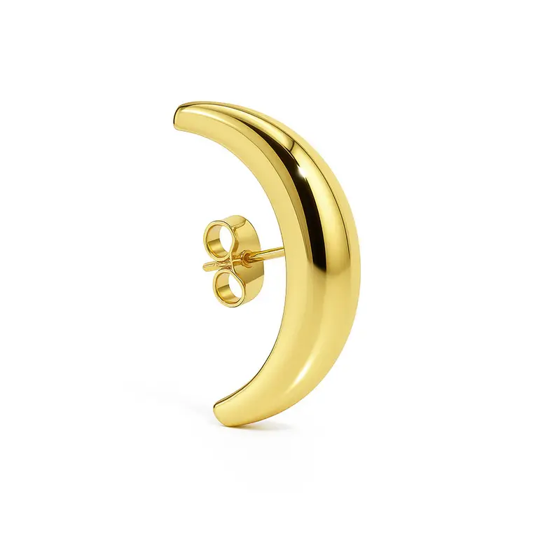 Billion Avenue Half moon earstud