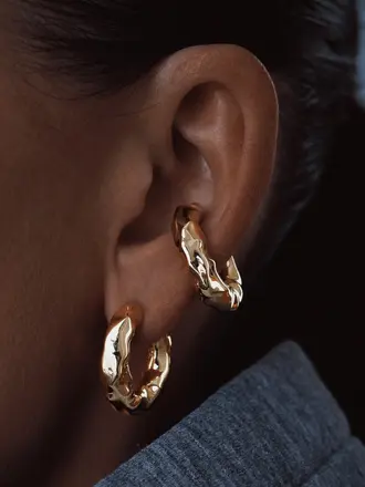 Billion Avenue Chunky melted earring
