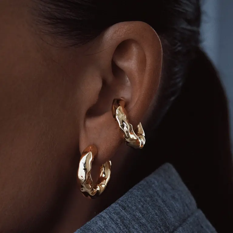Billion Avenue Chunky melted earring
