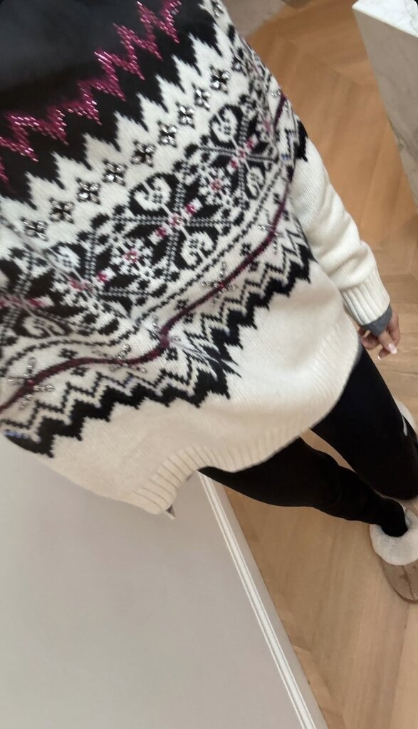 semi couture Ski sweater fuxia