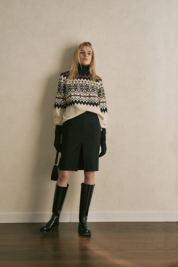 semi couture Ski sweater fuxia