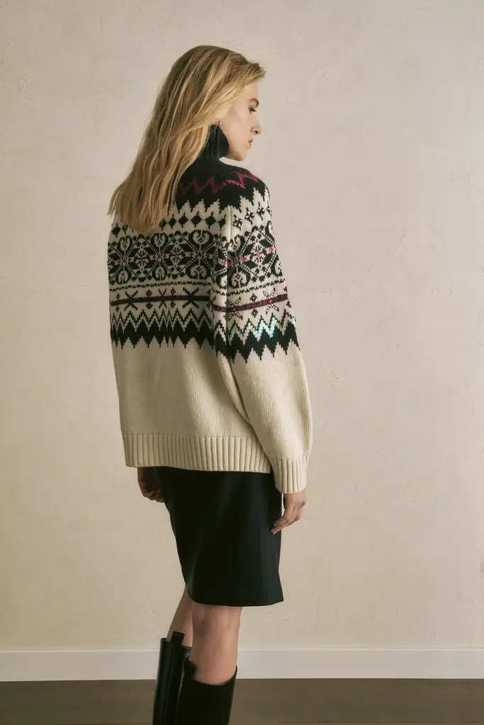 semi couture Ski sweater fuxia