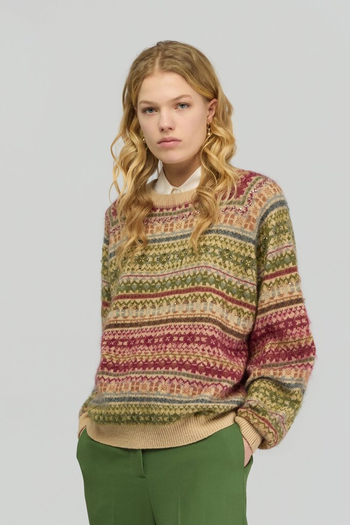 semi couture Ski sweater kakhi