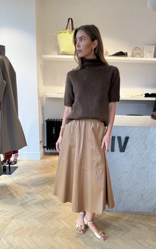 Leather skirt