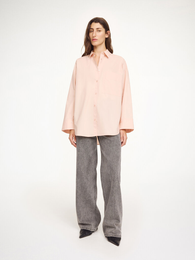 Malene Birger Derris Crispy cotton shirt rose