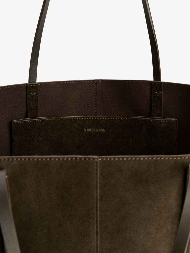 Malene Birger Brown suede bag