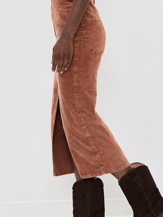 Corduroy rust skirt