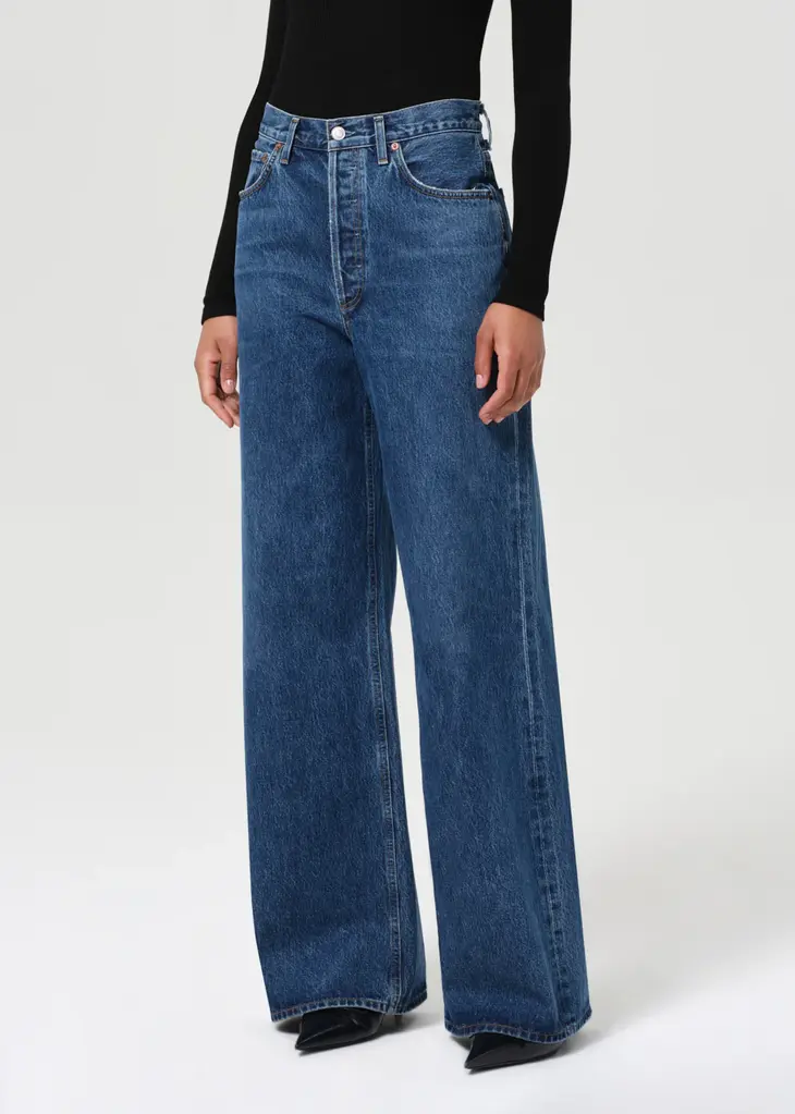 Agolde Wide leg dark denim