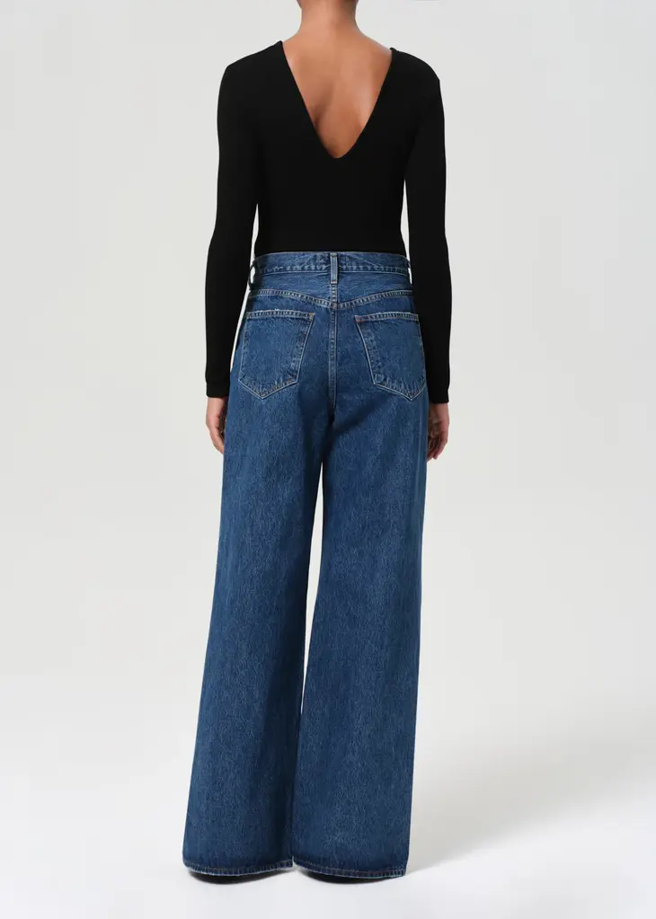 Agolde Wide leg dark denim