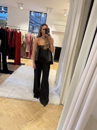 Rohe Peplum satin top