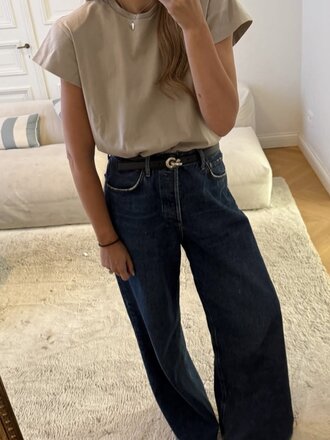 Agolde Wide leg dark denim