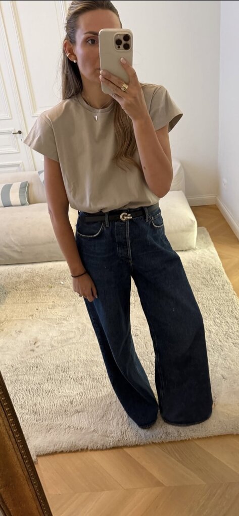 Agolde Wide leg dark denim