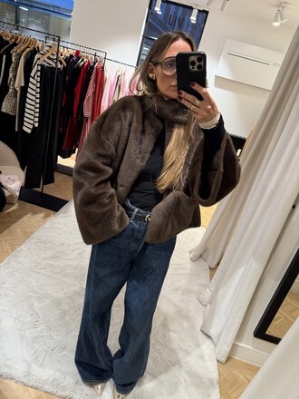 Malene Birger Fake Fur Short Coat