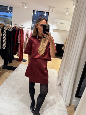 Malene Birger Burgundy top