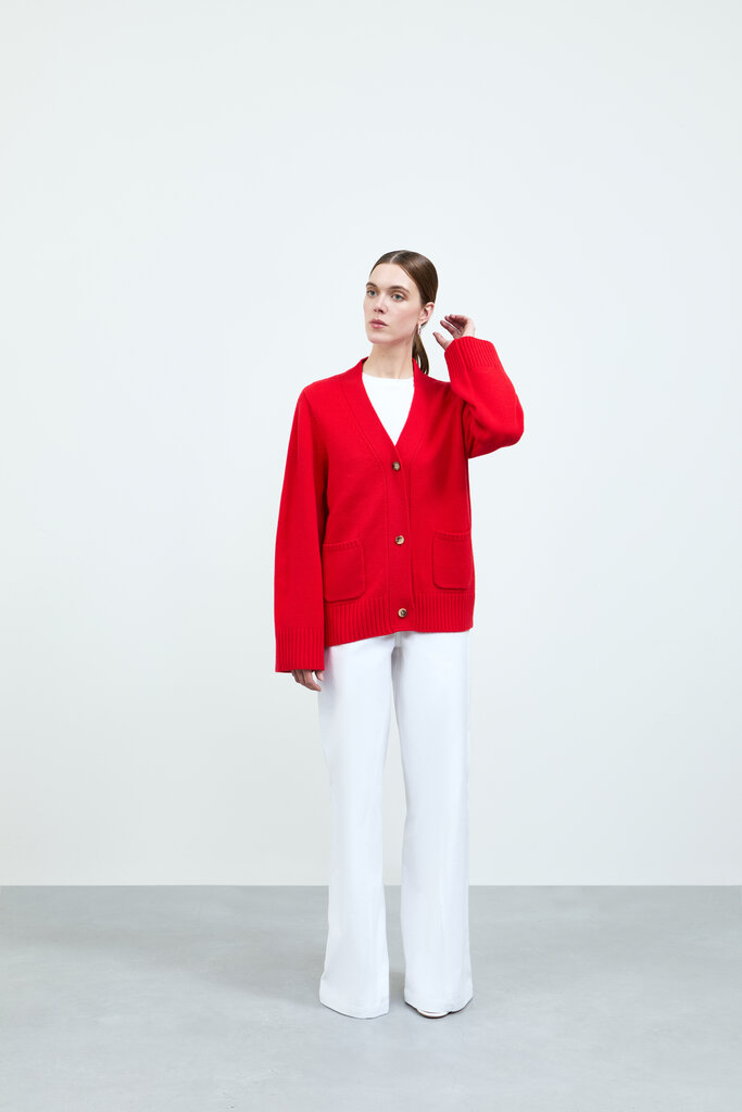 Rhune Linn Cardigan Red