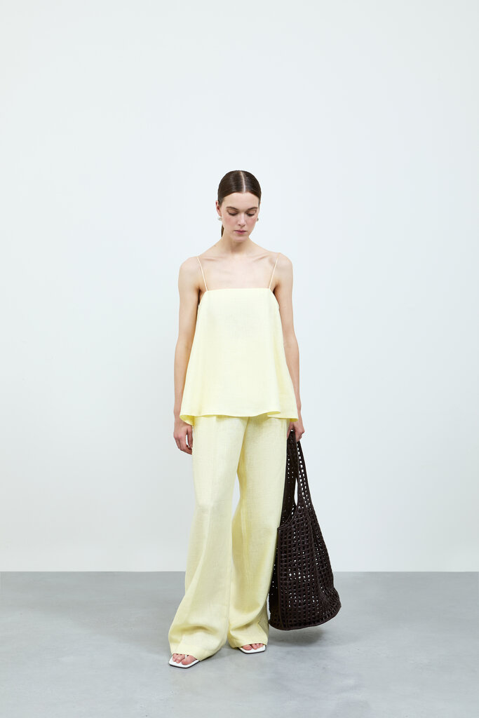 Rhune Celine pants linen yellow
