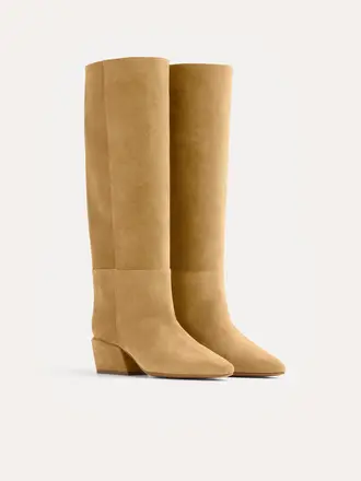 Suede high boots