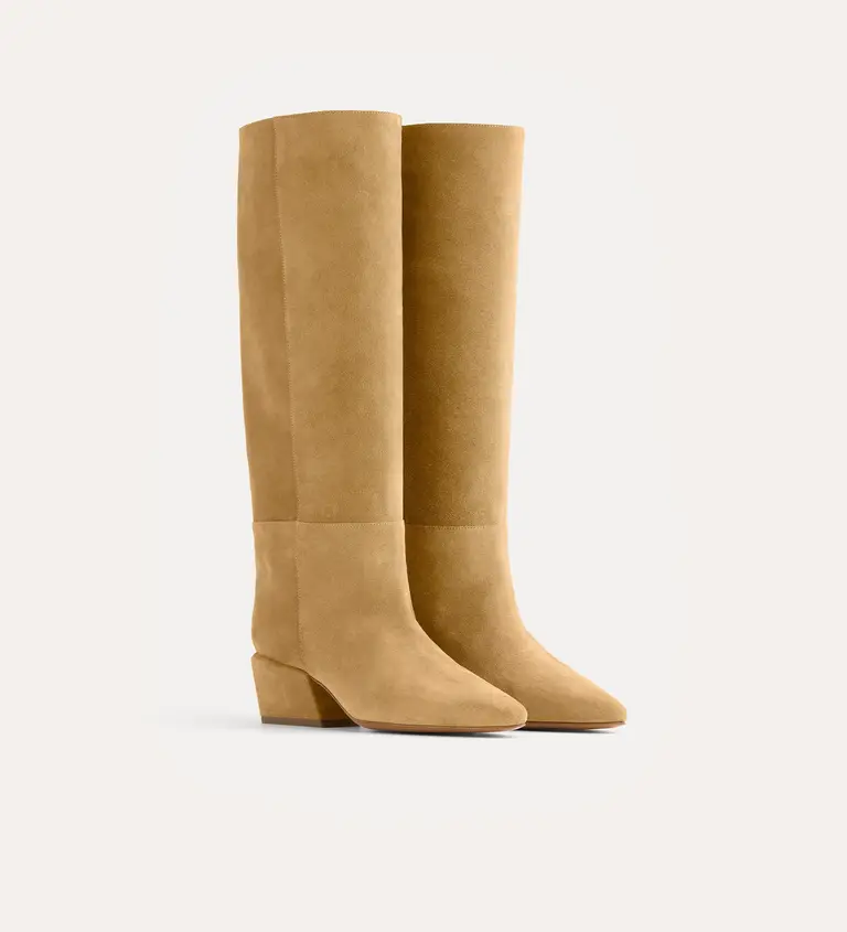 Suede high boots