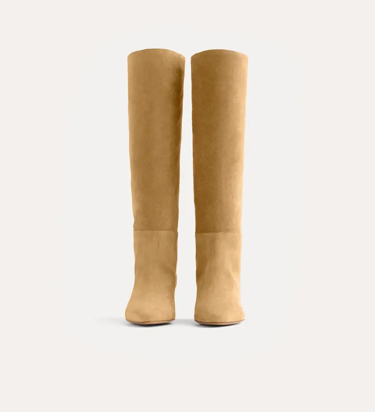 Suede high boots