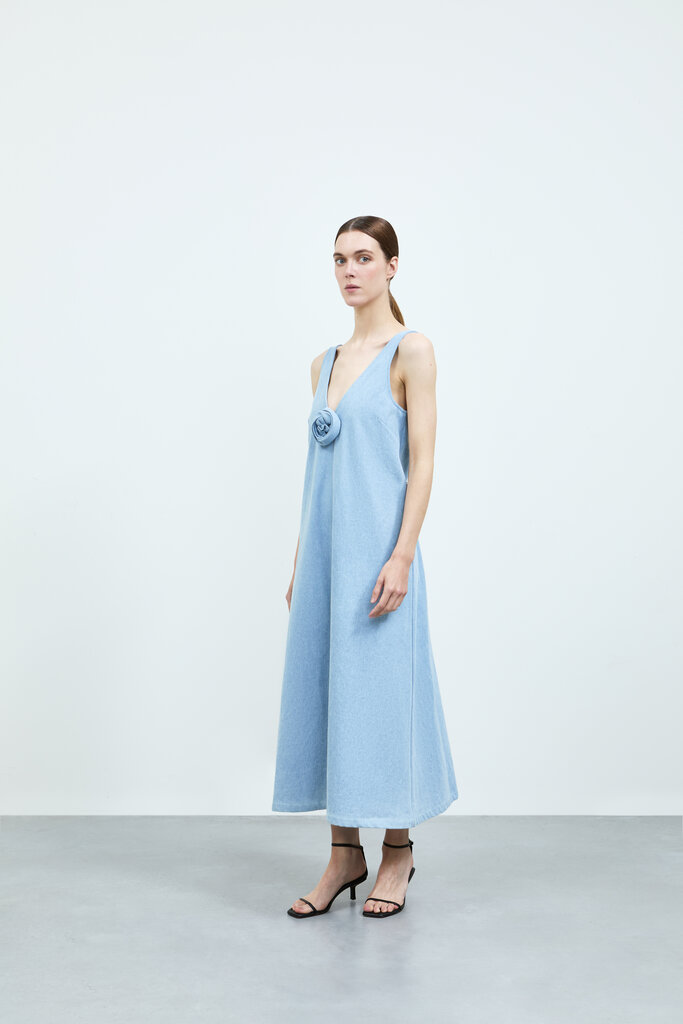 Rhune Aurelia Dress Cotton Light Blue