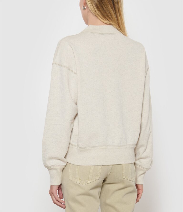 Ecru/brown sweater