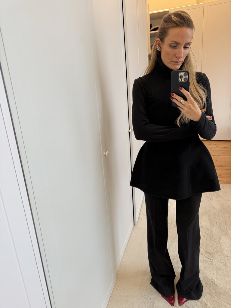 Rohe Wool peplum top