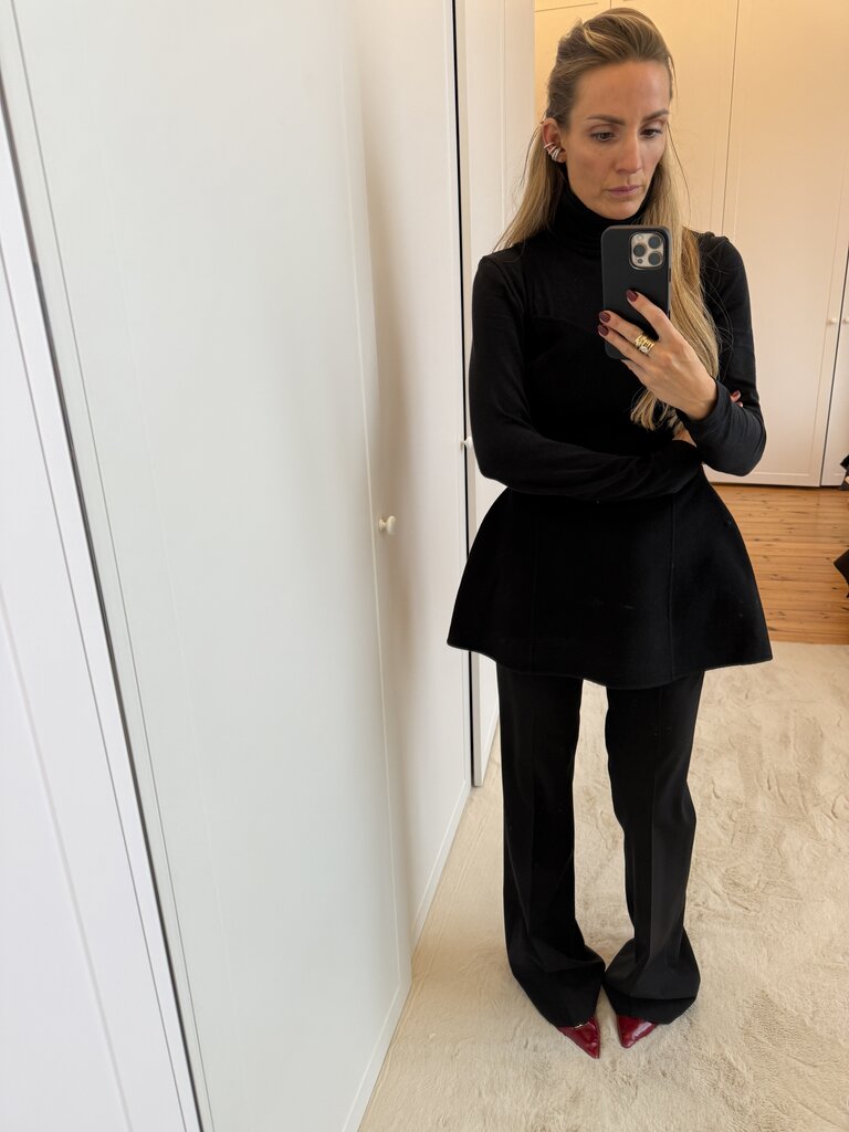 Rohe Wool peplum top