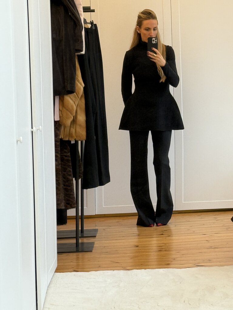 Rohe Wool peplum top