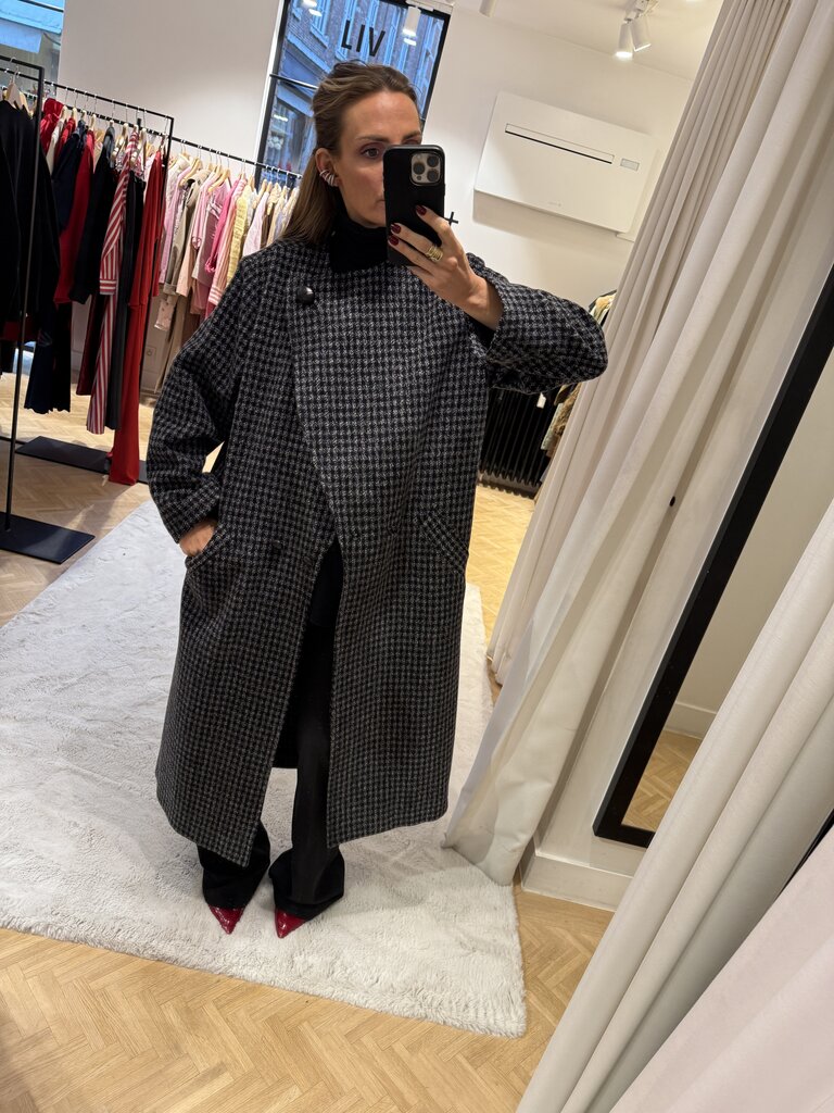 Checkered coat