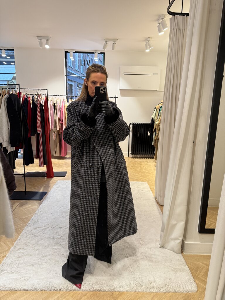 Checkered coat