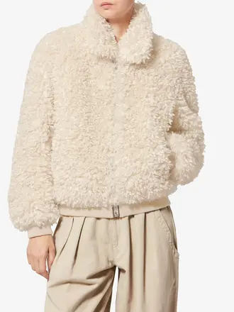 Faux fur bomber
