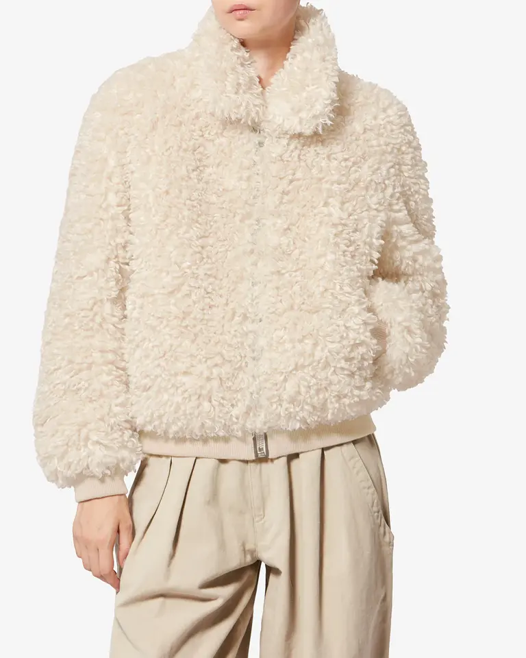 Faux fur bomber