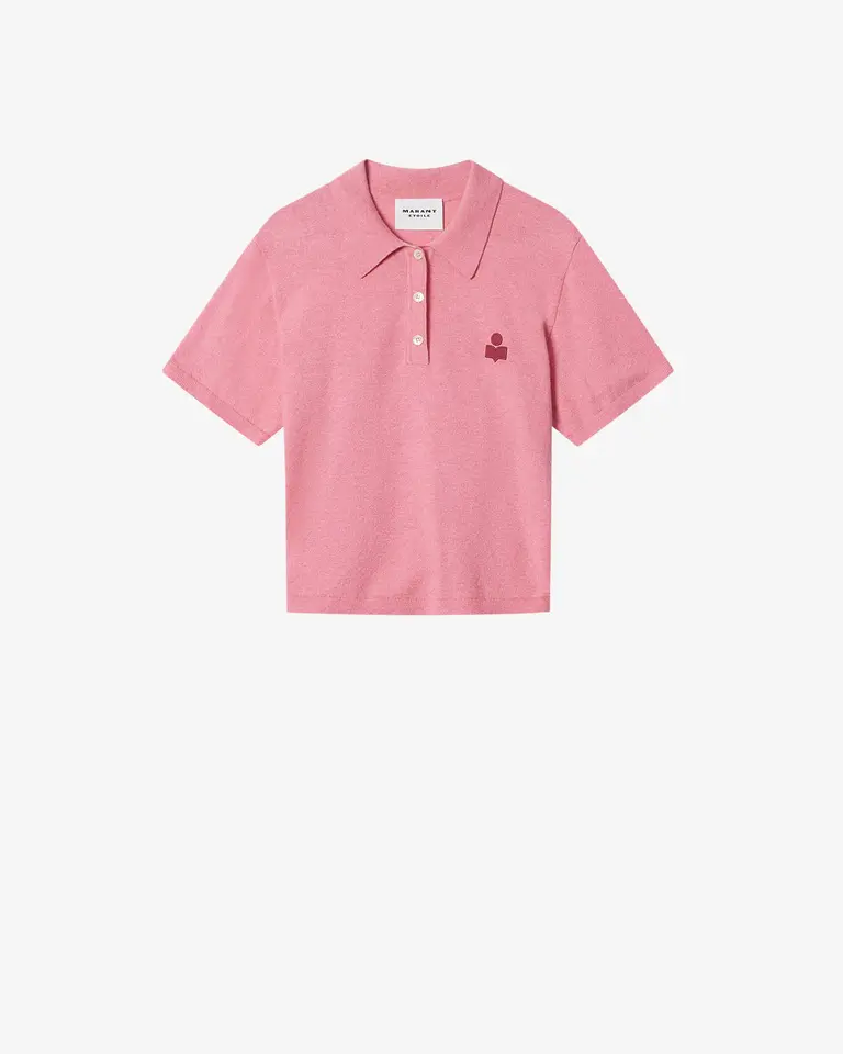 Bubblegum knit polo